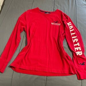 Hollister Women's Red Long Sleeve Top